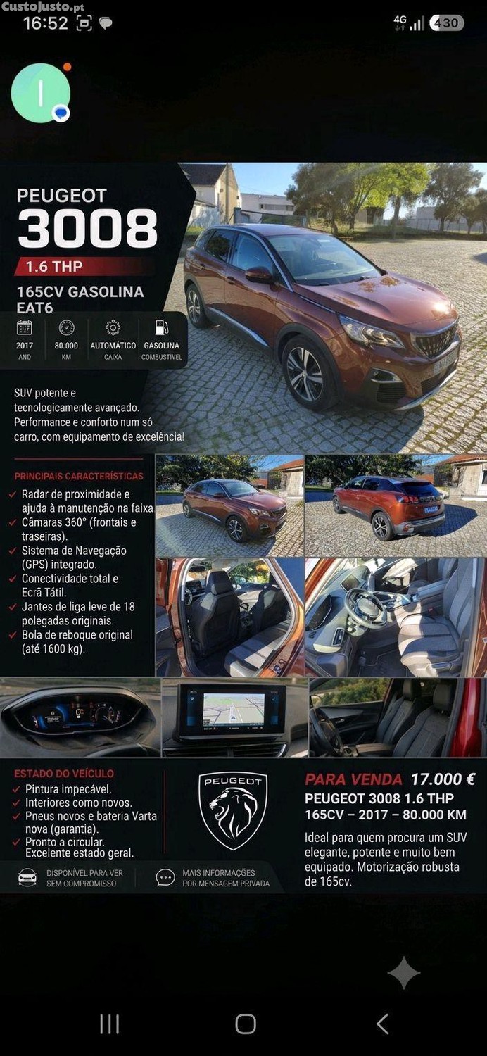 Peugeot 3008 1.6 thp — fotografia 3