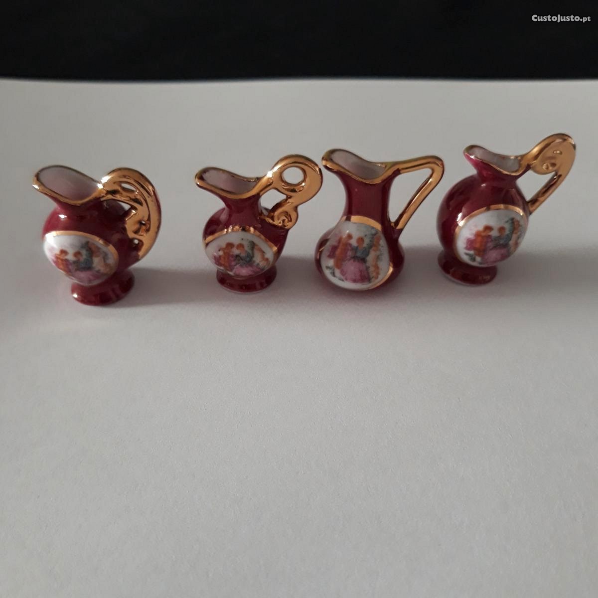 4 Jarros de cerâmica pequenos Made in Japan