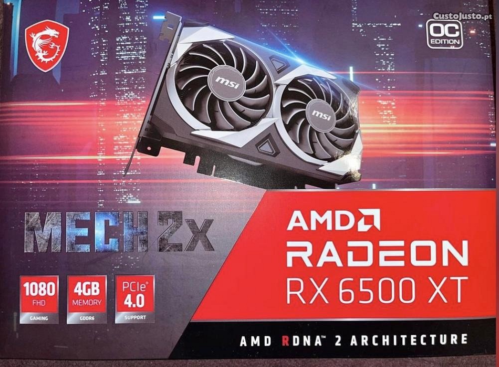 Motor Gráfico: AMD Radeon RX 6500 XT