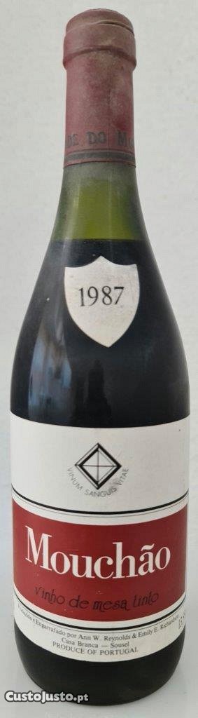 Garrafa de vinho Mouchão 1987