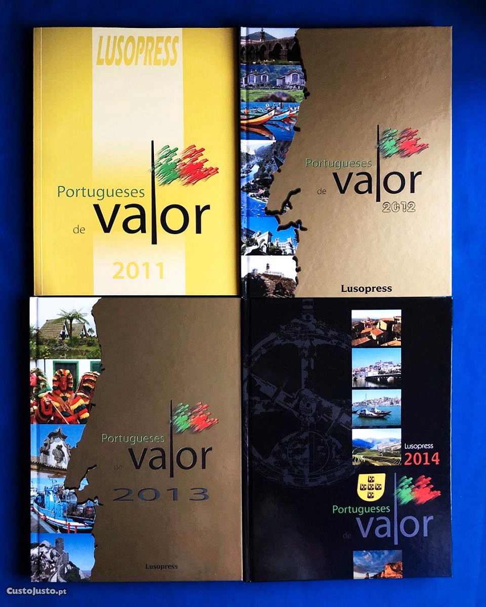 Lusopress PORTUGUESES de VALOR - 4 volumes - 2011 - 2012 - 2013 - 2014