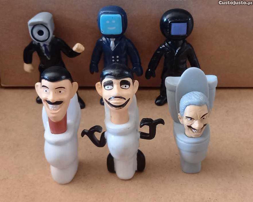 Conjunto 6 bonecos Skibidi Toilet