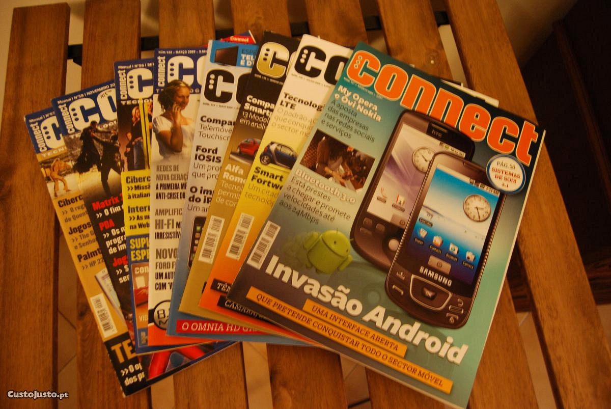 8 Revistas "Connect" - Vários números