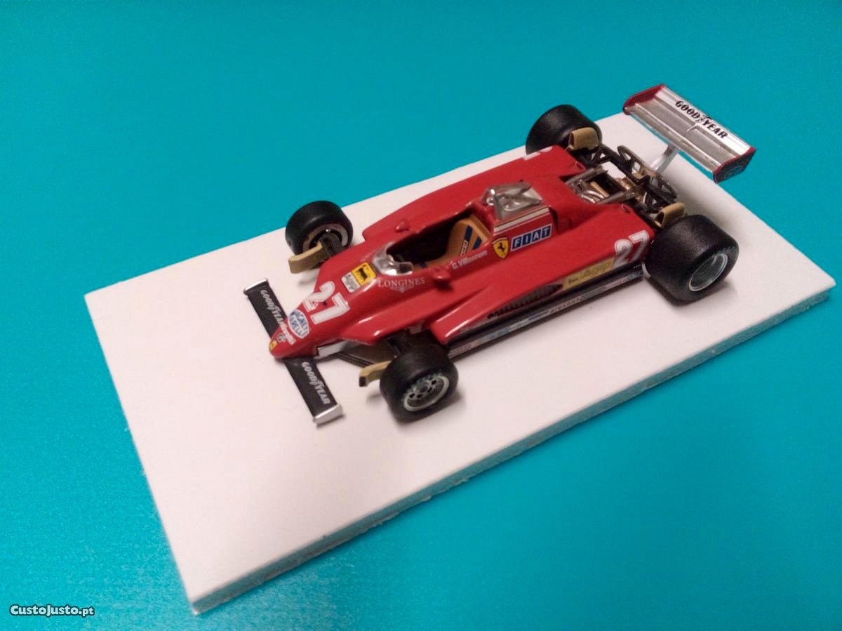 Ferrari F126 C2 27 J. Villeneuve - Campeonato F1 1982 - escala 1/43